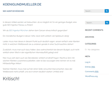 Tablet Screenshot of koenigundmueller.de